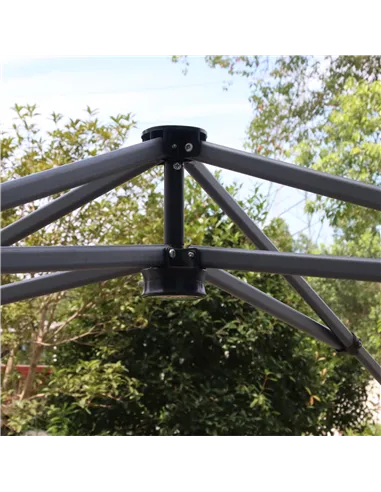 Outsunny 3 x 3(M) Pop Up Gazebo, UPF 50+ Foldable Canopy Tent with Wheeled Carrybag, 4 Leg Weight Bags, Height Adjustable Marque