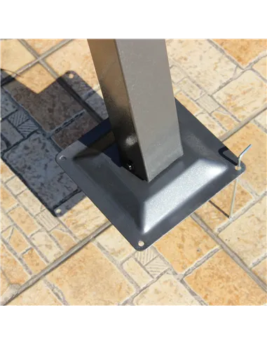 Outsunny 3.5M X 3.5M Metal Pergola Gazebo Awning Retractable Canopy Outdoor Garden Sun Shade Shelter Marquee Party BBQ, Grey