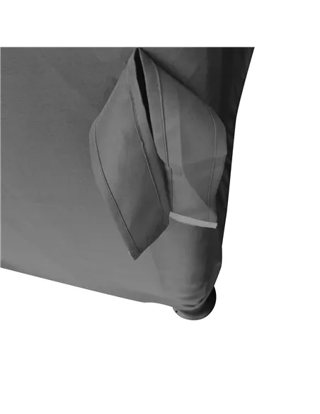 Outsunny 3 x 3(m) Patio Gazebo Canopy Garden Pavilion Tent Shelter Marquee with 2 Tier Water Repellent Roof, Mosquito Netting an