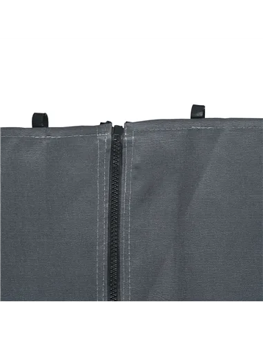 Outsunny Replacement Gazebo Curtains 4-Panel Sidewalls with Zipper for 3 x 3 (M) Yard Gazebos Canopy Tent, Dark Grey