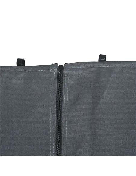 Outsunny Replacement Gazebo Curtains 4-Panel Sidewalls with Zipper for 3 x 3 (M) Yard Gazebos Canopy Tent, Dark Grey