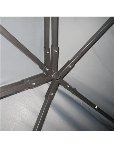 Outsunny 3 x 4m Aluminium Garden Gazebo, Marquee Canopy Shelter Pavilion Party Tent with Nets and Curtains for Garden and Deck, 