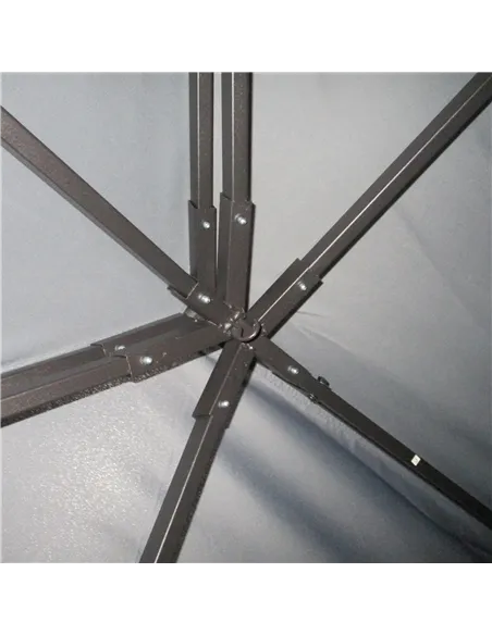 Outsunny 3 x 4m Aluminium Garden Gazebo, Marquee Canopy Shelter Pavilion Party Tent with Nets and Curtains for Garden and Deck, 