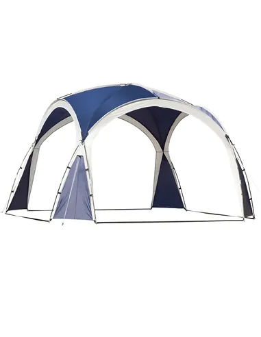 Outsunny 3.5 x 3.5M Camping Gazebo, Outdoor Event Shelter Dome Tent Garden Sun Shelter Patio Spire Arc Pavilion Camp Sun Shade T