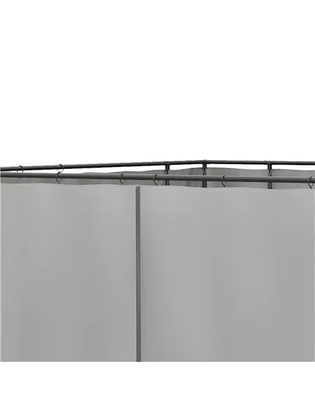 Outsunny Set of Four 3 x 3m Gazebo Replacement Walls - Light Grey