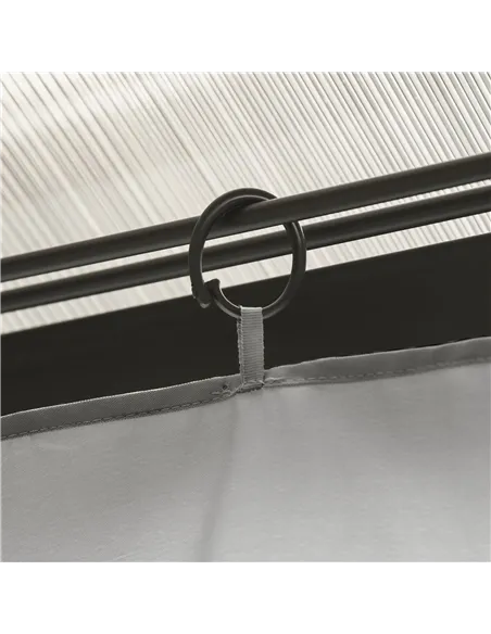 Outsunny Set of Four 3 x 3m Gazebo Replacement Walls - Light Grey