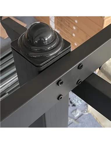 Outsunny 4 x 3(m) Aluminium Pergola with Retractable Roof, Garden Gazebo Canopy Shelter for Outdoor, Patio, Cream White