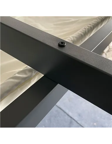 Outsunny 4 x 3(m) Aluminium Pergola with Retractable Roof, Garden Gazebo Canopy Shelter for Outdoor, Patio, Cream White