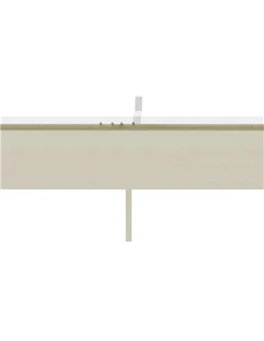 Outsunny Retractable Pergola Shade Cover, Replacement Canopy Fabric for 3 x 3 (m) Pergola, Gazebo Retractable Roof, Cream White