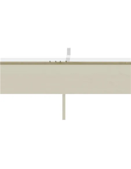 Outsunny Retractable Pergola Shade Cover, Replacement Canopy Fabric for 3 x 3 (m) Pergola, Gazebo Retractable Roof, Cream White