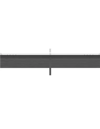 Outsunny Retractable Pergola Shade Cover, Replacement Canopy for 4 x 3 (m) Pergola, Retractable Roof, Dark Grey