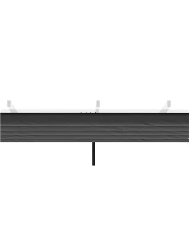 Outsunny Retractable Pergola Shade Cover, Replacement Canopy Fabric for 3 x 3 (m) Pergola, Gazebo Retractable Roof, Dark Grey