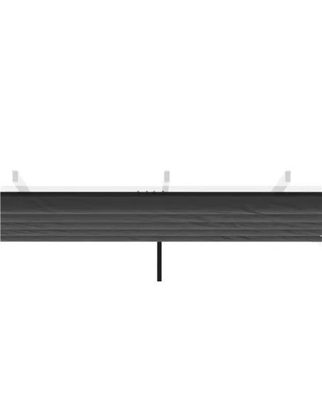 Outsunny Retractable Pergola Shade Cover, Replacement Canopy Fabric for 3 x 3 (m) Pergola, Gazebo Retractable Roof, Dark Grey