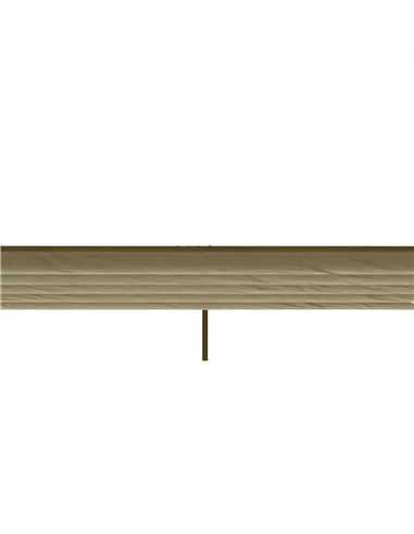 Outsunny Retractable Pergola Shade Cover, Replacement Canopy Fabric for 3 x 3 (m) Pergola, Gazebo Retractable Roof, Tan