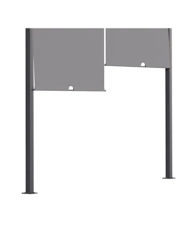 Outsunny 3(m) x 4m Metal Pergola with LED Lights, Outdoor Garden Pergola with Sliding Roof, Solar Powered, for BBQ, Lawn, Dark G