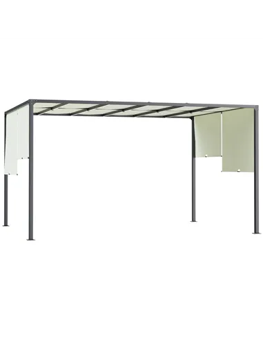 Outsunny 3 x 4m Outdoor Garden Pergola - Cream White