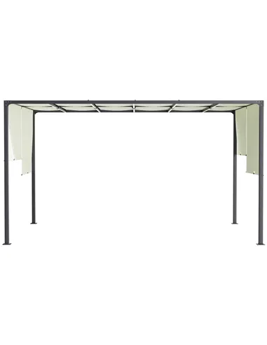 Outsunny 3 x 4m Outdoor Garden Pergola - Cream White
