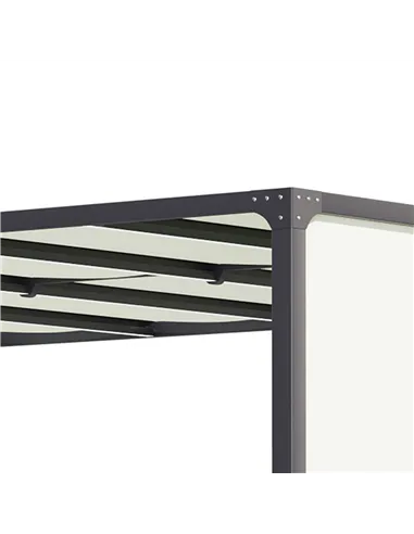 Outsunny 3 x 4m Outdoor Garden Pergola - Cream White