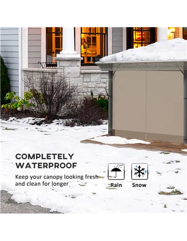 Outsunny 3 x 3 (m) Gazebo Protective Cover, Waterproof Cover for Gazebo, Canopy, and Tent