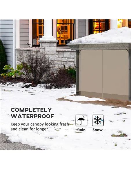 Outsunny 3 x 3 (m) Gazebo Protective Cover, Waterproof Cover for Gazebo, Canopy, and Tent