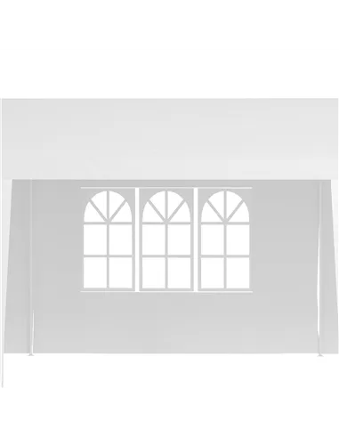 Outsunny Garden Gazebo Marquee Party Wedding Tent Canopy (9m x 3m) - White
