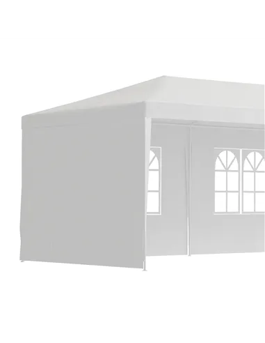 Outsunny Garden Gazebo Marquee Party Wedding Tent Canopy (9m x 3m) - White