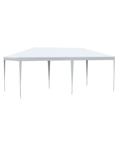 Outsunny 6 x 3 m Party Tent Gazebo Marquee Outdoor Patio Canopy Shelter with Windows and Side Panels White