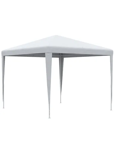 Outsunny 2.7m x 2.7m Garden Gazebo Marquee Party Tent Wedding Canopy Outdoor, White