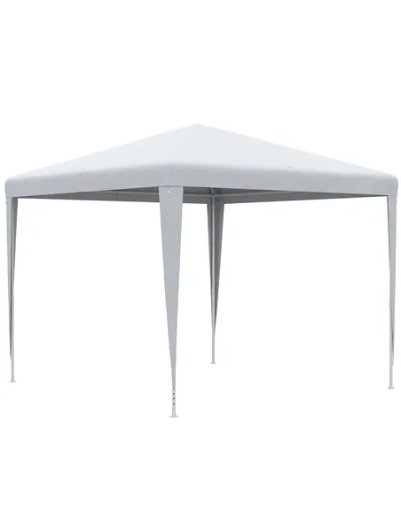 Outsunny 2.7m x 2.7m Garden Gazebo Marquee Party Tent Wedding Canopy Outdoor, White