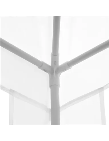 Outsunny 2.7m x 2.7m Garden Gazebo Marquee Party Tent Wedding Canopy Outdoor, White