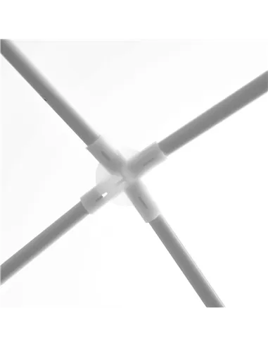 Outsunny 2.7m x 2.7m Garden Gazebo Marquee Party Tent Wedding Canopy Outdoor, White