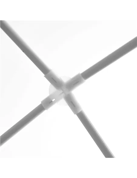 Outsunny 2.7m x 2.7m Garden Gazebo Marquee Party Tent Wedding Canopy Outdoor, White