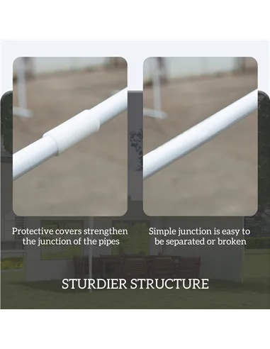 Outsunny 3 x 4 m Garden Gazebo Shelter Marquee Party Tent with 2 Sidewalls for Patio Yard Outdoor - White