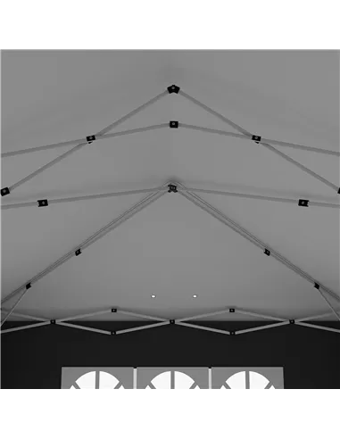 Outsunny 3 x 6 m Pop Up Gazebo with Sides and Windows, Height Adjustable Wedding Camping Party Tent Canopy Marquee with Storage 