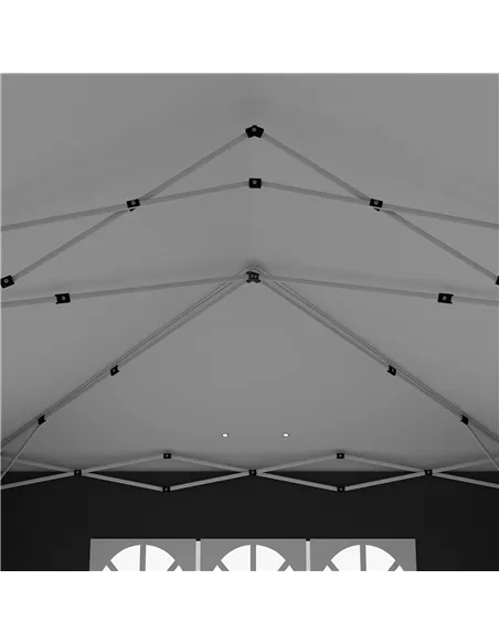 Outsunny 3 x 6 m Pop Up Gazebo with Sides and Windows, Height Adjustable Wedding Camping Party Tent Canopy Marquee with Storage 