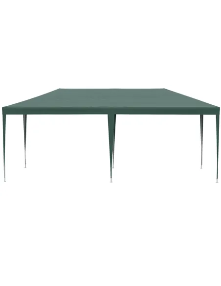 Outsunny 6x3 m Party Tent Gazebo Marquee Outdoor Patio Canopy Shelter with Windows and Side Panels, Green