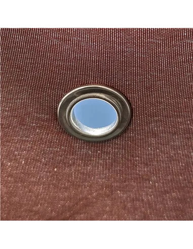 Outsunny Hexagonal Garden Gazebo Patio Party Outdoor Canopy Tent Sun Shelter with Mosquito Netting and Zipped Door, Brown