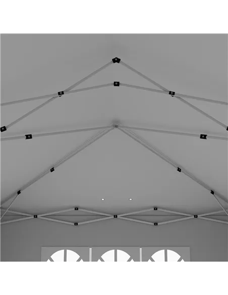 Outsunny 3 x 6 m Garden Pop Up Gazebo, Wedding Party Tent Marquee, Water Resistant Awning Canopy with Sidewalls, Windows, Carry 
