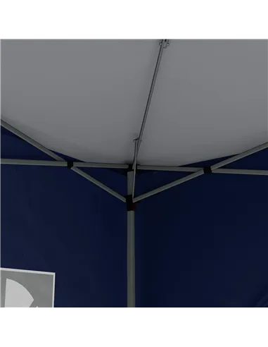 Outsunny 3 x 3(m) Pop Up Gazebo, Water and UV Resistant Party Tent Camping Canopy Marquee with Carry Bag, Blue