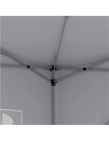 Outsunny 3 x 3m Pop Up Gazebo, Wedding Party Canopy Tent Marquee with Carry Bag and Windows, White