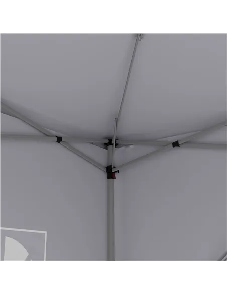Outsunny 3 x 3m Pop Up Gazebo, Wedding Party Canopy Tent Marquee with Carry Bag and Windows, White