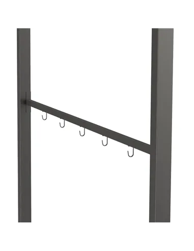 Outsunny 2.2 x 1.5 m BBQ Grill Gazebo Tent, Garden Grill with Metal Frame, Curved Canopy and 10 Hooks, Outdoor Sun Shade, Beige