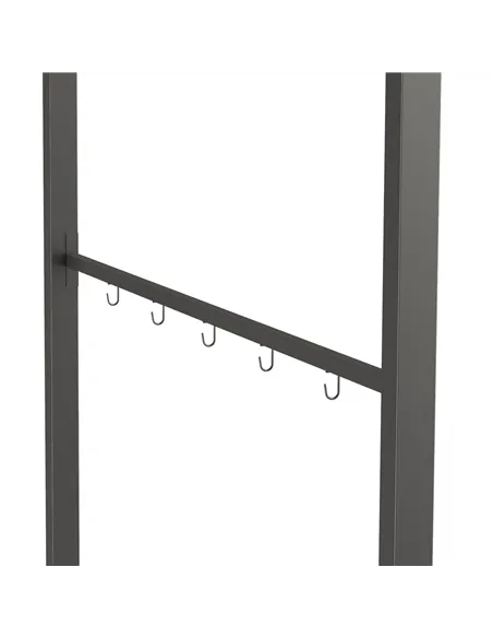 Outsunny 2.2 x 1.5 m BBQ Grill Gazebo Tent, Garden Grill with Metal Frame, Curved Canopy and 10 Hooks, Outdoor Sun Shade, Beige