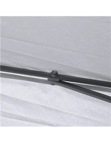 Outsunny 3.3 x 3.3m Pop Up Gazebo, Double Roof Foldable Canopy Tent with Zipped Mesh Sidewalls, Height Adjustable and Carrying B