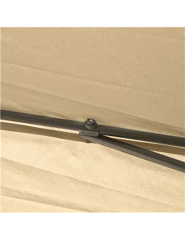 Outsunny 3.3 x 3.3m Pop Up Gazebo, Double Roof Foldable Canopy Tent with Zipped Mesh Sidewalls, Height Adjustable and Carrying B