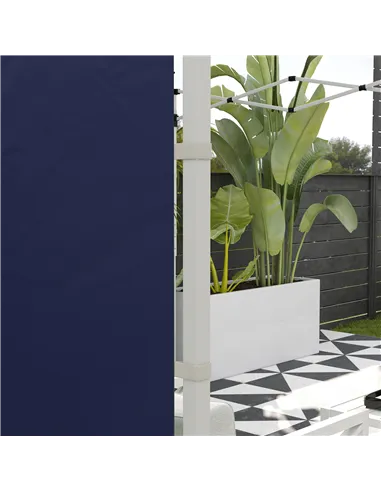 Outsunny Set of Two 195 x 295cm Replacement Gazebo Side Walls - Blue