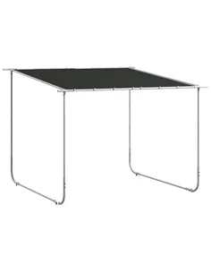 Outsunny 3 x 3(m) Mobile Pergola Kit, Portable Garden Gazebo with Wheels, Sandbags, Steel Frame, UV-Resistant