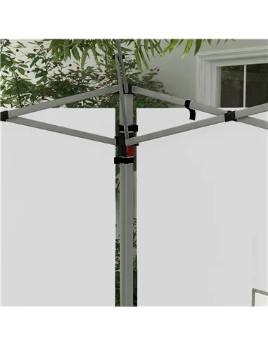 Outsunny Gazebo Side Panels, Sides Replacement with Window for 3x3(m) or 3x4m Pop Up Gazebo, 2 Pack, White