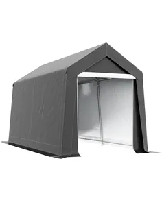 Outsunny 3.6 x 2.1m Portable Outdoor Shed, with Window - Dark Grey
