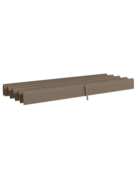 Outsunny Pergola Roof, Retractable Sun Shade Cover for 2.85 x 2m Pergola, UV30+ Protected, Coffee